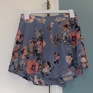 Floral and floaty shorts